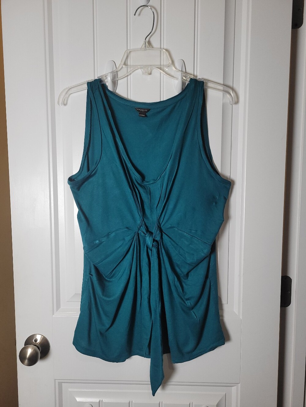 Teal Knot-Front Tank Top by Ann Taylor- Women Size Large